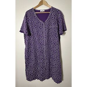 B.G. Street 100% Cotton Short Sleeve Floral Nightgown Womens M/L NWT 5081